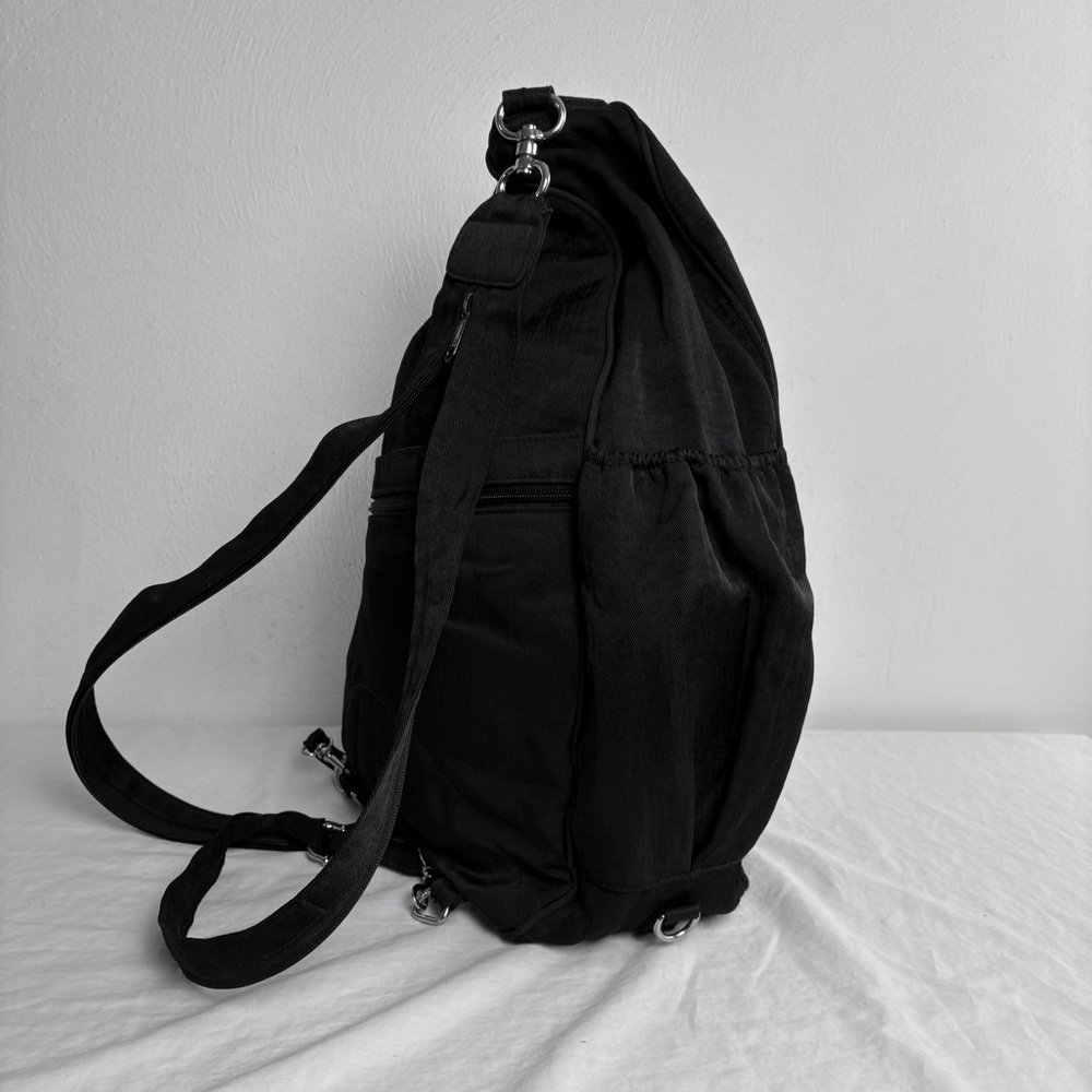 NORM THOMPSON LARGE Teardrop Black Nylon Sling Backpack Bag  Unisex TRAVEL - Picture 12 of 13